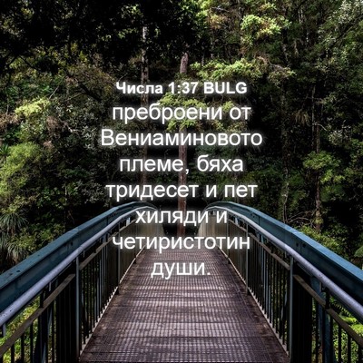 Picture 04 - Числа 1:37 BULG - преброени от - Bible Verse Picture