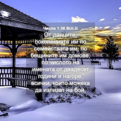 Picture 04 - Числа 1:38 BULG - От данците, поколенията им - Bible Verse Picture