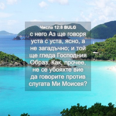 Picture 04 - Числа 12:8 BULG - с него Аз ще говоря уста с - Bible Verse Picture