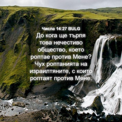 Picture 04 - Числа 14:27 BULG - До кога ще търпя това - Bible Verse Picture