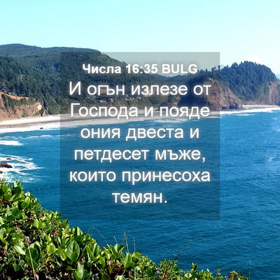 Picture 04 - Числа 16:35 BULG - И огън излезе от Господа и - Bible Verse Picture