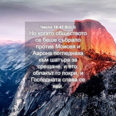 Picture 04 - Числа 16:42 BULG - Но когато обществото се - Bible Verse Picture