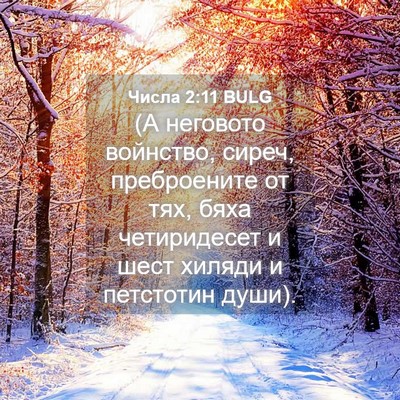 Picture 04 - Числа 2:11 BULG - (А неговото войнство, - Bible Verse Picture