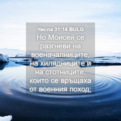 Picture 04 - Числа 31:14 BULG - Но Моисей се разгневи на - Bible Verse Picture