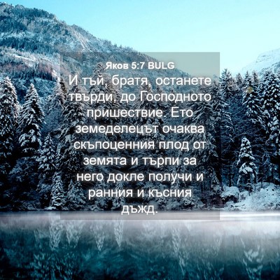 Picture 04 - Яков 5:7 BULG - И тъй, братя, останете - Bible Verse Picture