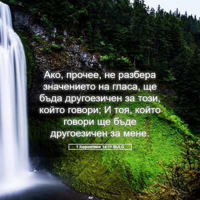 Picture 05 - 1 Коринтяни 14:11 BULG - Ако, прочее, не разбера - Bible Verse Picture