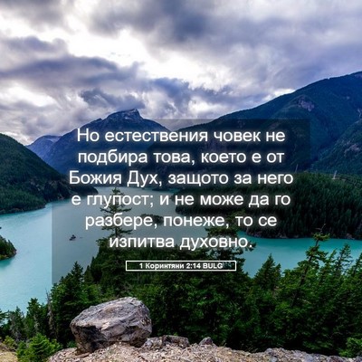 Picture 05 - 1 Коринтяни 2:14 BULG - Но естествения човек не - Bible Verse Picture
