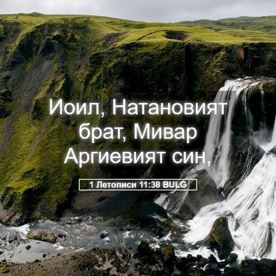 Picture 05 - 1 Летописи 11:38 BULG - Иоил, Натановият брат, - Bible Verse Picture