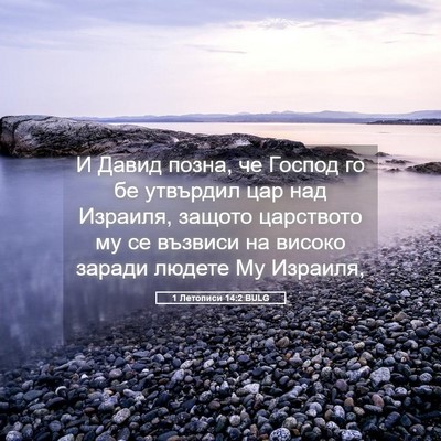 Picture 05 - 1 Летописи 14:2 BULG - И Давид позна, че Господ го - Bible Verse Picture