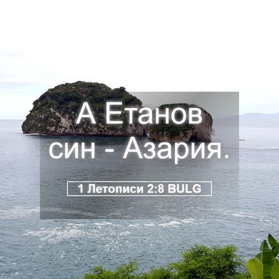 Picture 05 - 1 Летописи 2:8 BULG - А Етанов син - - Bible Verse Picture