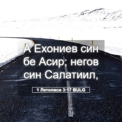 Picture 05 - 1 Летописи 3:17 BULG - А Ехониев син бе Асир; - Bible Verse Picture