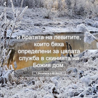 Picture 05 - 1 Летописи 6:48 BULG - и братята на левитите, - Bible Verse Picture