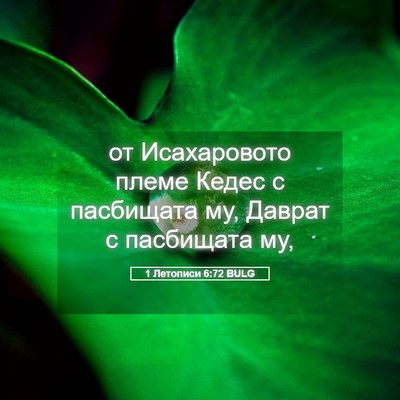 Picture 05 - 1 Летописи 6:72 BULG - от Исахаровото племе Кедес - Bible Verse Picture