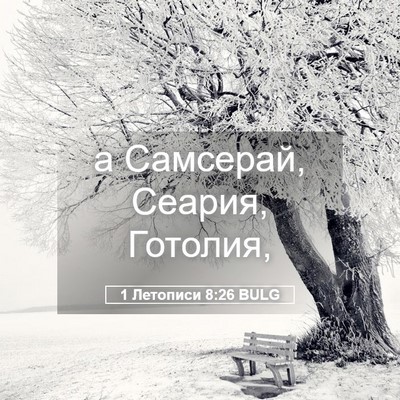 Picture 05 - 1 Летописи 8:26 BULG - а Самсерай, Сеария, - Bible Verse Picture