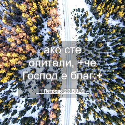 Picture 05 - 1 Петрово 2:3 BULG - ако сте опитали, +че Господ - Bible Verse Picture