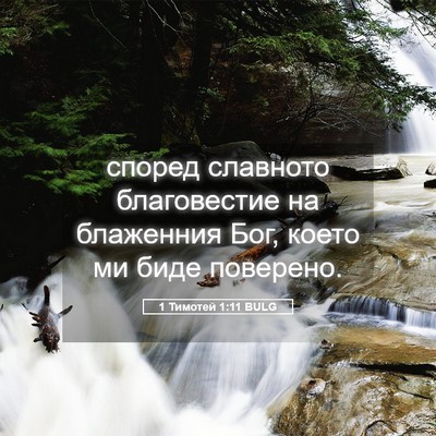 Picture 05 - 1 Тимотей 1:11 BULG - според славното - Bible Verse Picture
