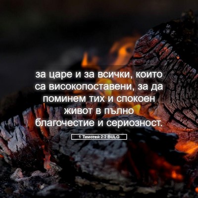 Picture 05 - 1 Тимотей 2:2 BULG - за царе и за всички, които - Bible Verse Picture