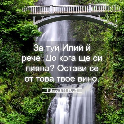 Picture 05 - 1 Царе 1:14 BULG - За туй Илий й рече: До кога - Bible Verse Picture
