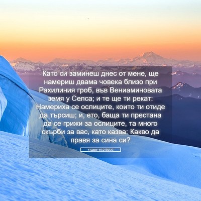 Picture 05 - 1 Царе 10:2 BULG - Като си заминеш днес от - Bible Verse Picture