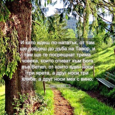 Picture 05 - 1 Царе 10:3 BULG - И като идеш по-нататък, от - Bible Verse Picture