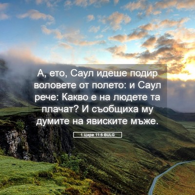 Picture 05 - 1 Царе 11:5 BULG - А, ето, Саул идеше подир - Bible Verse Picture