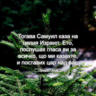 Picture 05 - 1 Царе 12:1 BULG - Тогава Самуил каза на - Bible Verse Picture