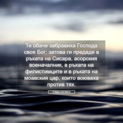 Picture 05 - 1 Царе 12:9 BULG - Те обаче забравиха Господа - Bible Verse Picture