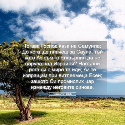 Picture 05 - 1 Царе 16:1 BULG - Тогава Господ каза на - Bible Verse Picture