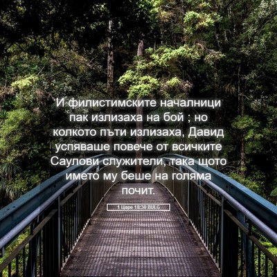 Picture 05 - 1 Царе 18:30 BULG - И филистимските началници - Bible Verse Picture
