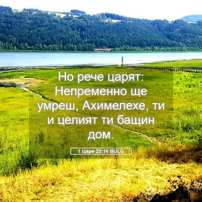 Picture 05 - 1 Царе 22:16 BULG - Но рече царят: Непременно - Bible Verse Picture