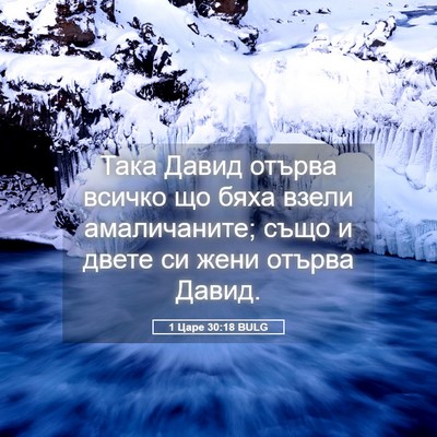 Picture 05 - 1 Царе 30:18 BULG - Така Давид отърва всичко - Bible Verse Picture