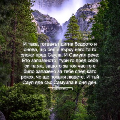 Picture 05 - 1 Царе 9:24 BULG - И така, готвачът дигна - Bible Verse Picture