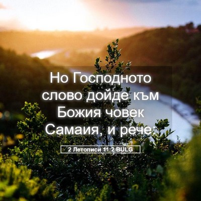 Picture 05 - 2 Летописи 11:2 BULG - Но Господното слово дойде - Bible Verse Picture