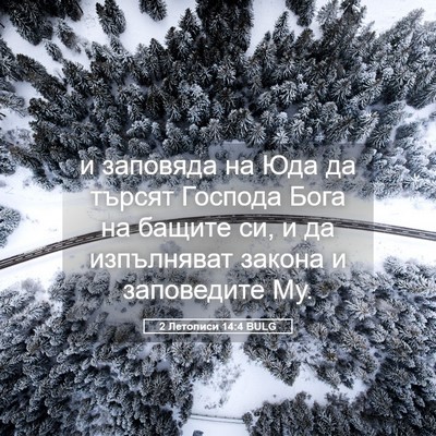 Picture 05 - 2 Летописи 14:4 BULG - и заповяда на Юда да търсят - Bible Verse Picture
