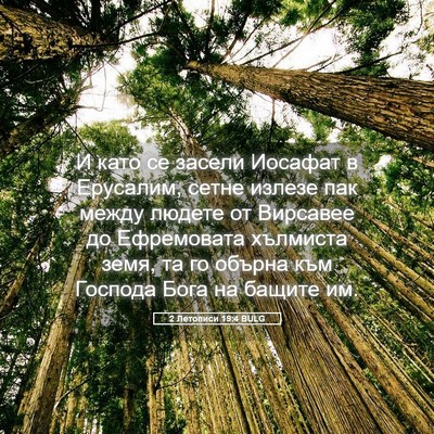 Picture 05 - 2 Летописи 19:4 BULG - И като се засели Иосафат в - Bible Verse Picture