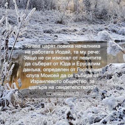 Picture 05 - 2 Летописи 24:6 BULG - Тогава царят повика - Bible Verse Picture