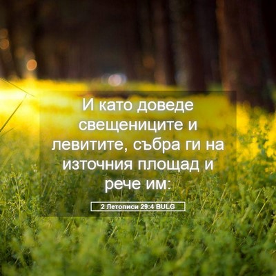 Picture 05 - 2 Летописи 29:4 BULG - И като доведе свещениците - Bible Verse Picture