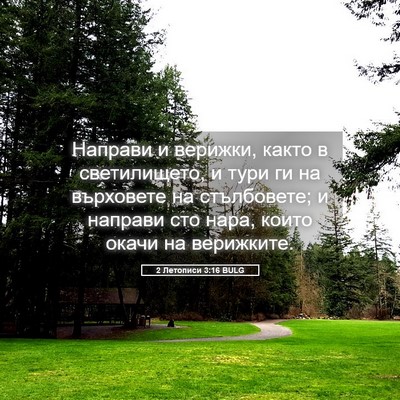 Picture 05 - 2 Летописи 3:16 BULG - Направи и верижки, както в - Bible Verse Picture