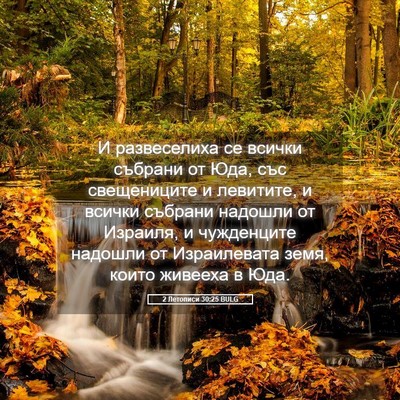 Picture 05 - 2 Летописи 30:25 BULG - И развеселиха се всички - Bible Verse Picture