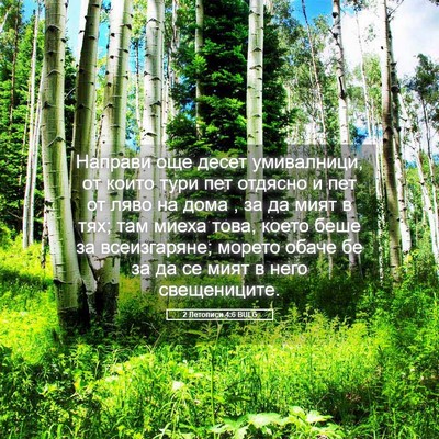 Picture 05 - 2 Летописи 4:6 BULG - Направи още десет - Bible Verse Picture