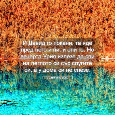 Picture 05 - 2 Царе 11:13 BULG - И Давид го покани, та яде - Bible Verse Picture