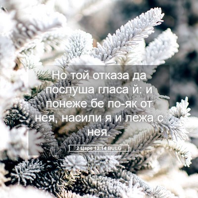 Picture 05 - 2 Царе 13:14 BULG - Но той отказа да послуша - Bible Verse Picture