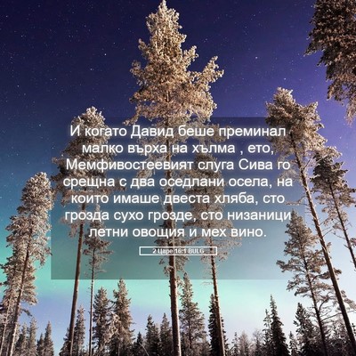 Picture 05 - 2 Царе 16:1 BULG - И когато Давид беше - Bible Verse Picture
