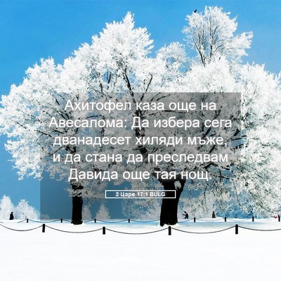 Picture 05 - 2 Царе 17:1 BULG - Ахитофел каза още на - Bible Verse Picture