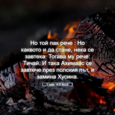 Picture 05 - 2 Царе 18:23 BULG - Но той пак рече : Но каквото - Bible Verse Picture