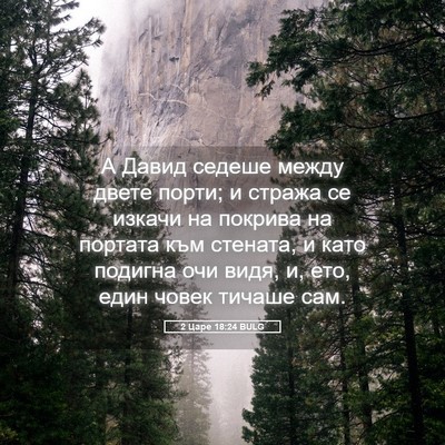 Picture 05 - 2 Царе 18:24 BULG - А Давид седеше между двете - Bible Verse Picture