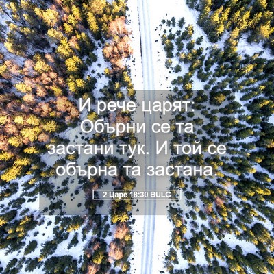 Picture 05 - 2 Царе 18:30 BULG - И рече царят: Обърни се та - Bible Verse Picture