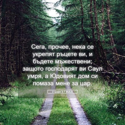 Picture 05 - 2 Царе 2:7 BULG - Сега, прочее, нека се - Bible Verse Picture