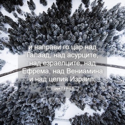 Picture 05 - 2 Царе 2:9 BULG - и направи го цар над - Bible Verse Picture