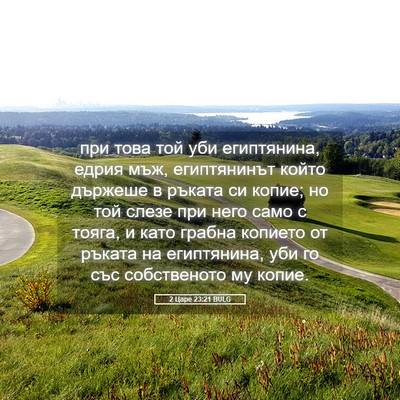 Picture 05 - 2 Царе 23:21 BULG - при това той уби - Bible Verse Picture
